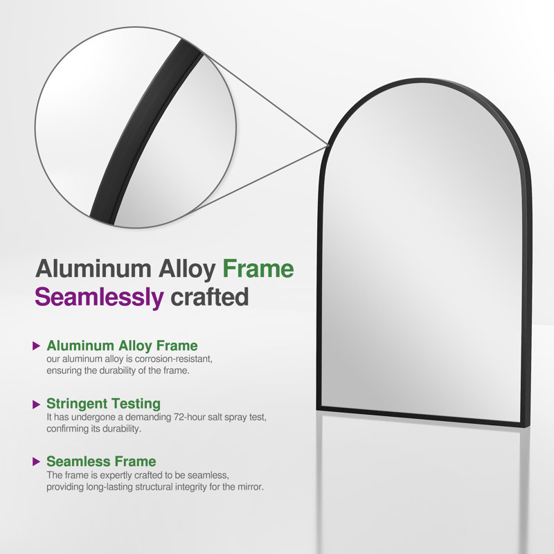 Mercury Row® Vercher Metal Arched Bathroom/Vanity Mirrors & Reviews ...